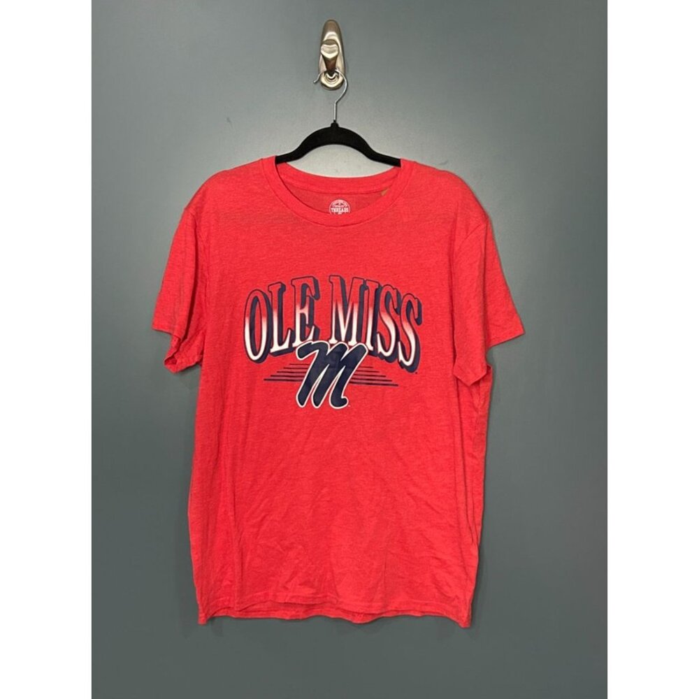 NWT Ole Miss Rebels Red Rivalry Threads T-Shirt Mens Size Large Cotton Blend